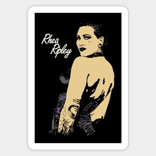 rhea ripley vintage art illustration Magnet